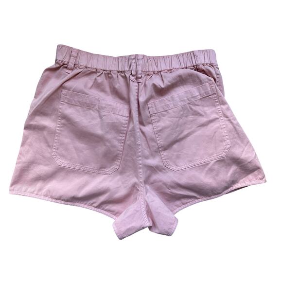 Madewell Pink Pastel Cotton Poplin Shorts Size M Coquette Soft Clean Girl Casual - Picture 3 of 10